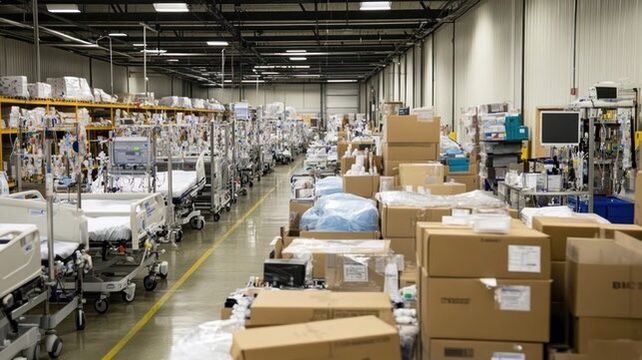 Medical equipment and consumables in wholesale cartons and boxes